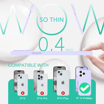 NALIA Magnet Silikonhülle für iPhone 14 Pro Max – MagSafe kompatibel & Liquid Silicone – SLIQ (Soft-Touch Schutz & Mikrofaser Innen) – Marke aus Berlin