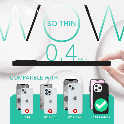 NALIA Magnet Silikonhülle für iPhone 14 Pro Max – MagSafe kompatibel & Liquid Silicone – SLIQ (Soft-Touch Schutz & Mikrofaser Innen) – Marke aus Berlin
