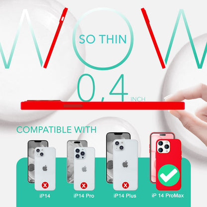 NALIA Magnet Silikonhülle für iPhone 14 Pro Max – MagSafe kompatibel & Liquid Silicone – SLIQ (Soft-Touch Schutz & Mikrofaser Innen) – Marke aus Berlin
