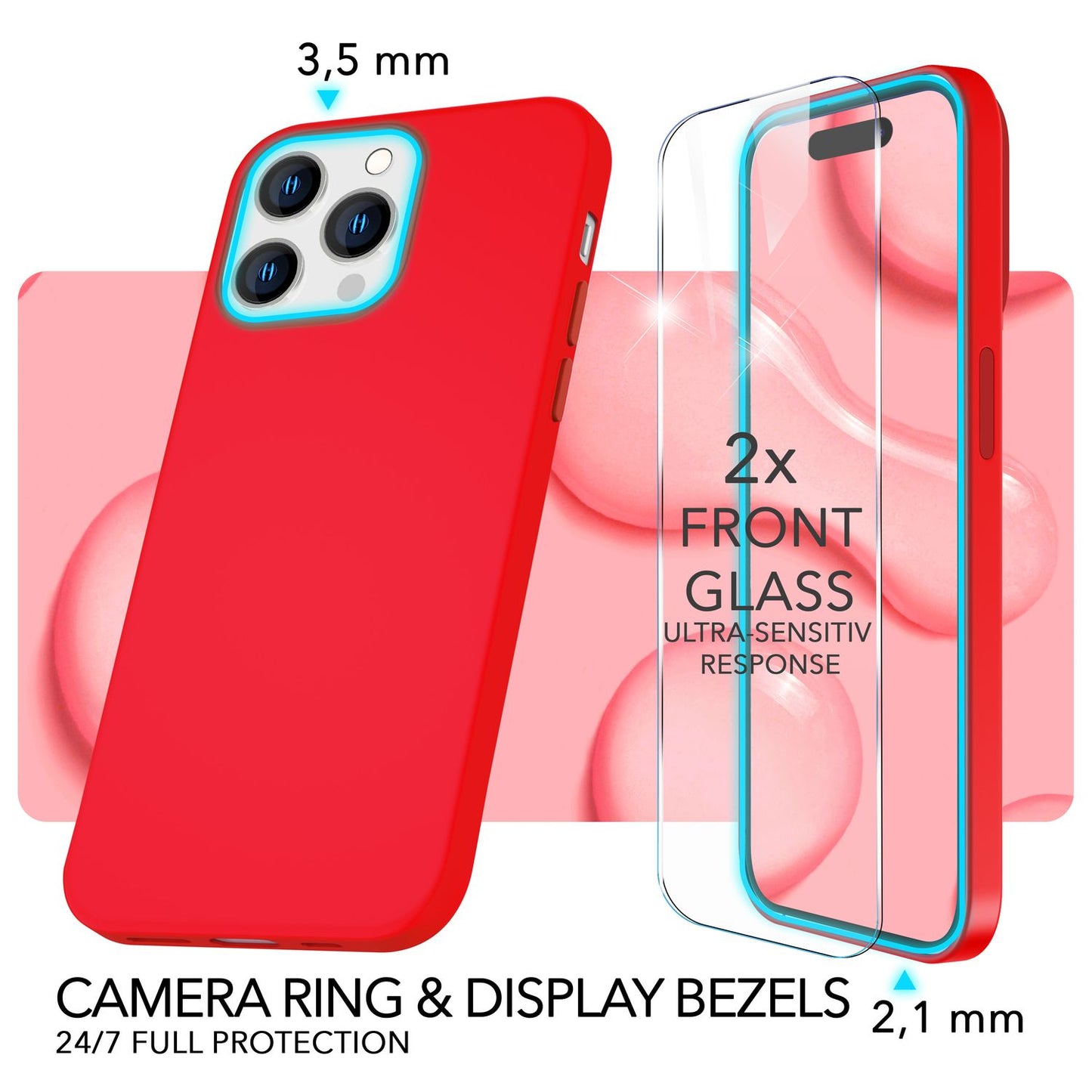 NALIA Magnet Silikonhülle für iPhone 14 Pro Max – MagSafe kompatibel & Liquid Silicone – SLIQ (Soft-Touch Schutz & Mikrofaser Innen) – Marke aus Berlin