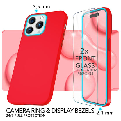 NALIA Magnet Silikonhülle für iPhone 14 Pro Max – MagSafe kompatibel & Liquid Silicone – SLIQ (Soft-Touch Schutz & Mikrofaser Innen) – Marke aus Berlin