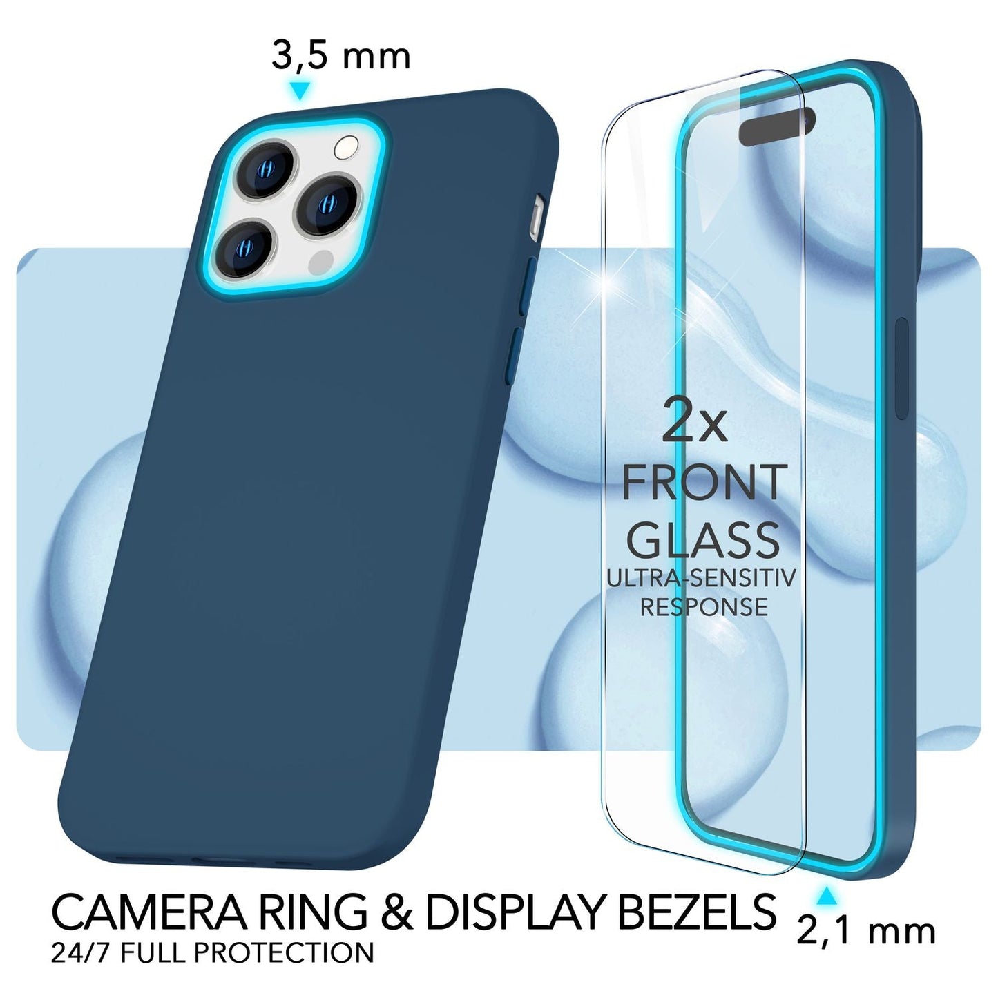 NALIA Magnet Silikonhülle für iPhone 14 Pro Max – MagSafe kompatibel & Liquid Silicone – SLIQ (Soft-Touch Schutz & Mikrofaser Innen) – Marke aus Berlin