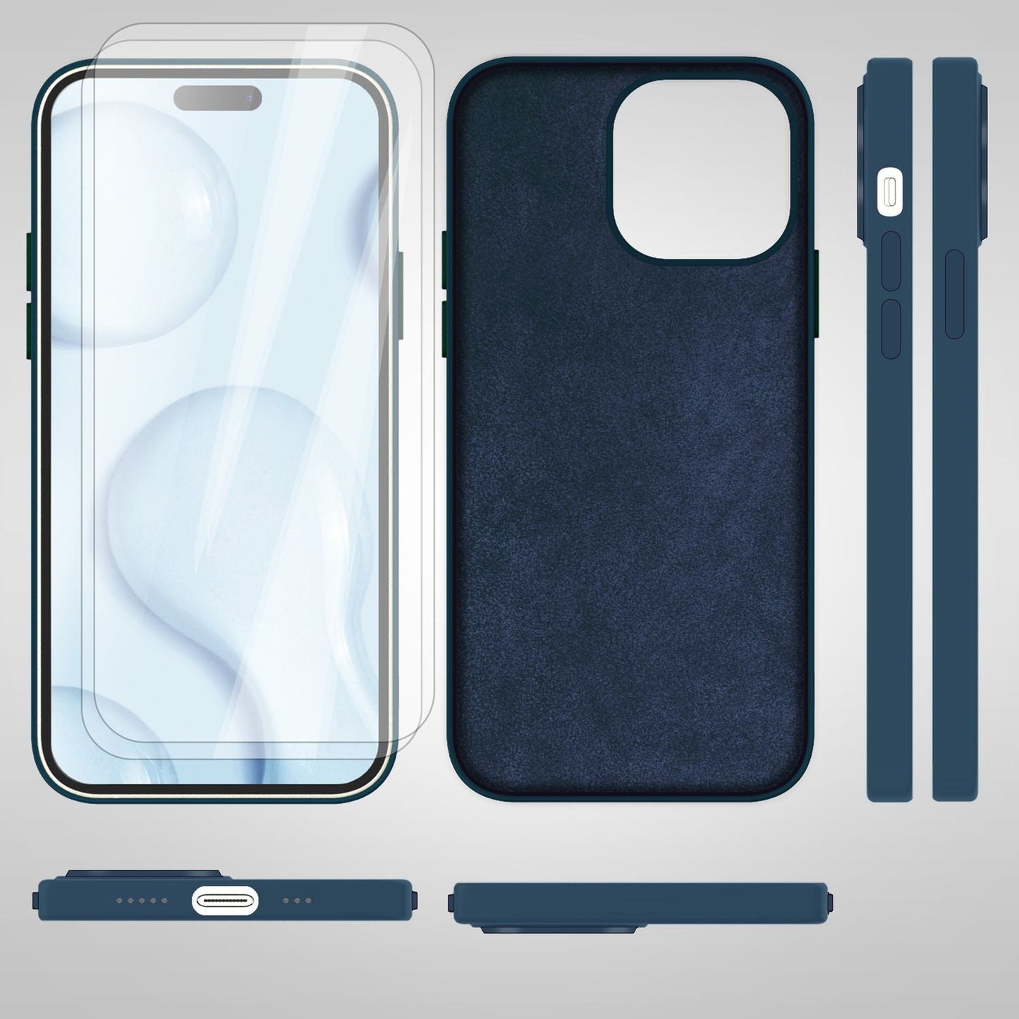 NALIA Magnet Silikonhülle für iPhone 14 Pro Max – MagSafe kompatibel & Liquid Silicone – SLIQ (Soft-Touch Schutz & Mikrofaser Innen) – Marke aus Berlin