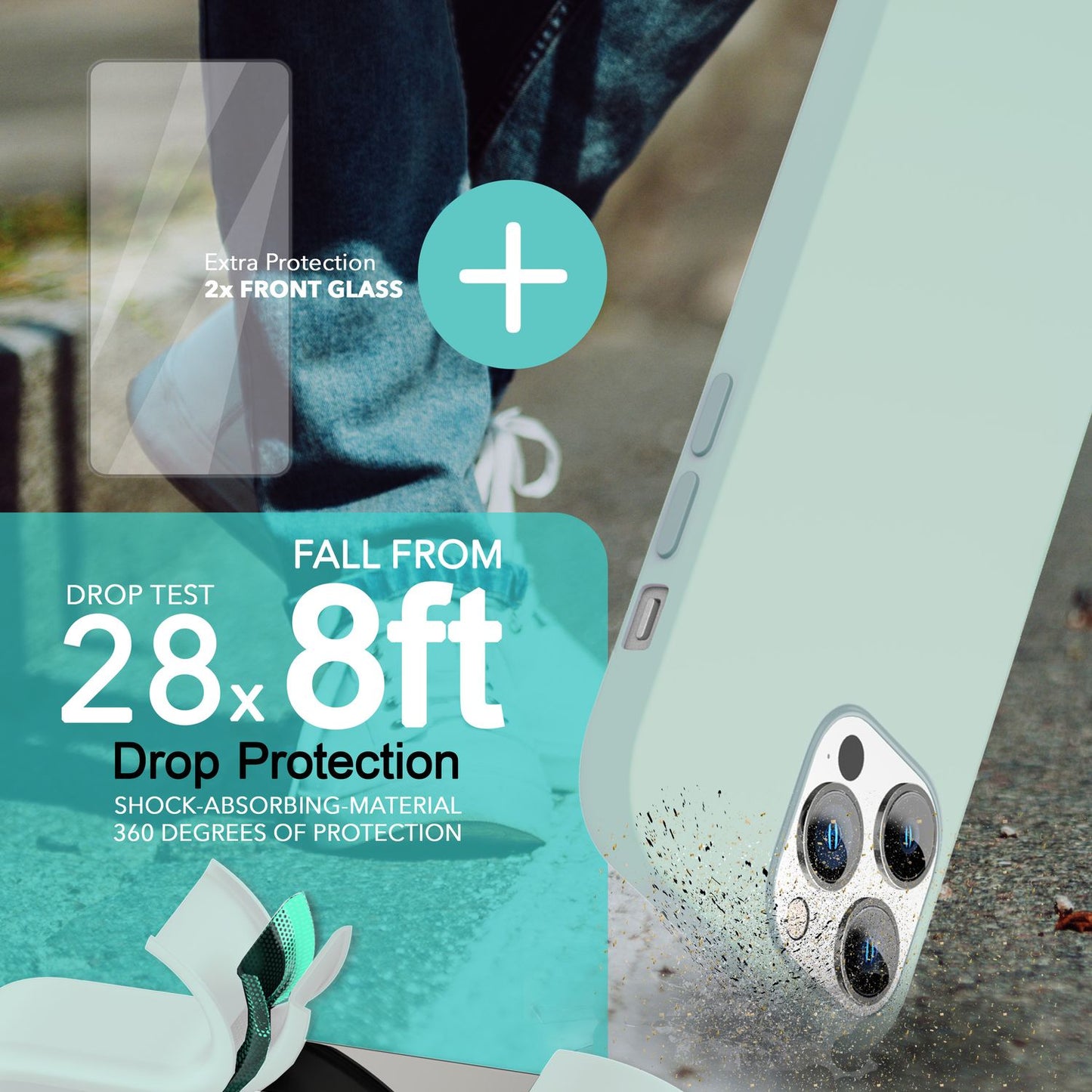 NALIA Magnet Silikonhülle für iPhone 14 Pro Max – MagSafe kompatibel & Liquid Silicone – SLIQ (Soft-Touch Schutz & Mikrofaser Innen) – Marke aus Berlin