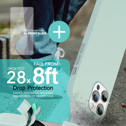 NALIA Magnet Silikonhülle für iPhone 14 Pro Max – MagSafe kompatibel & Liquid Silicone – SLIQ (Soft-Touch Schutz & Mikrofaser Innen) – Marke aus Berlin