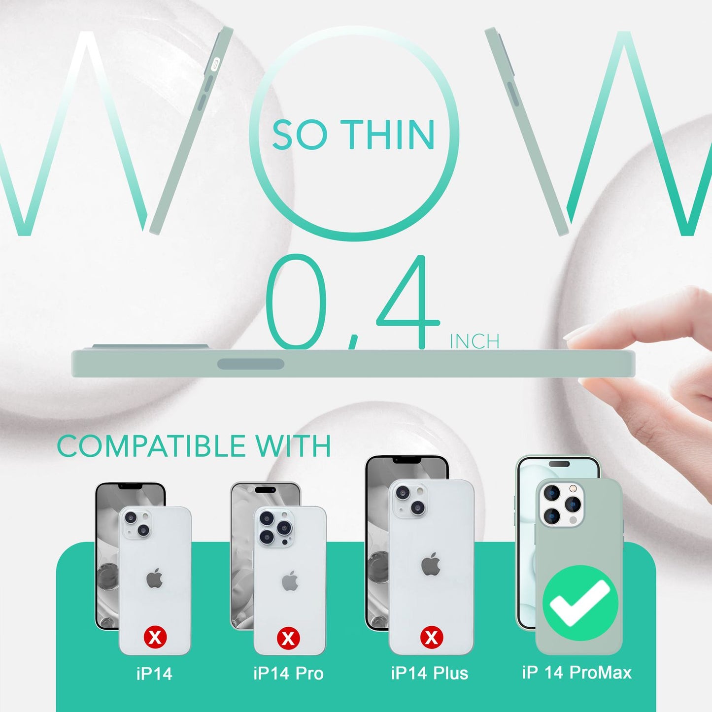 NALIA Magnet Silikonhülle für iPhone 14 Pro Max – MagSafe kompatibel & Liquid Silicone – SLIQ (Soft-Touch Schutz & Mikrofaser Innen) – Marke aus Berlin