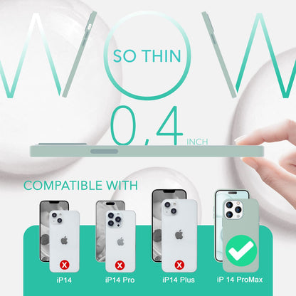 NALIA Magnet Silikonhülle für iPhone 14 Pro Max – MagSafe kompatibel & Liquid Silicone – SLIQ (Soft-Touch Schutz & Mikrofaser Innen) – Marke aus Berlin