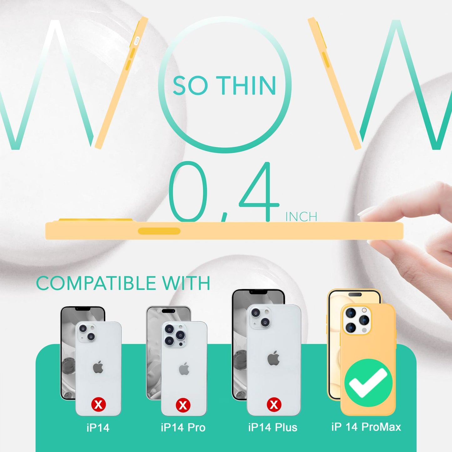 NALIA Magnet Silikonhülle für iPhone 14 Pro Max – MagSafe kompatibel & Liquid Silicone – SLIQ (Soft-Touch Schutz & Mikrofaser Innen) – Marke aus Berlin