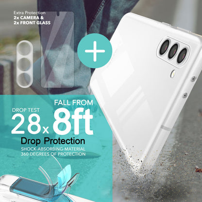 NALIA Transparente Silikonhülle für Samsung Galaxy S23 Plus – Anti-Gelb & Rutschfest – GLAZE (Handyhülle Kristallklar, Schlank & Stoßfest) – Marke aus Berlin