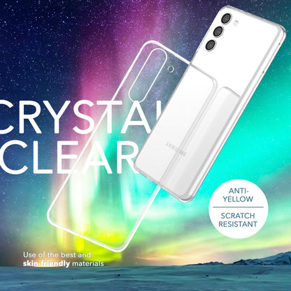 NALIA Transparente Silikonhülle für Samsung Galaxy S23 Plus – Anti-Gelb & Rutschfest – GLAZE (Handyhülle Kristallklar, Schlank & Stoßfest) – Marke aus Berlin