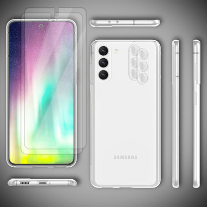 NALIA Transparente Silikonhülle für Samsung Galaxy S23 Plus – Anti-Gelb & Rutschfest – GLAZE (Handyhülle Kristallklar, Schlank & Stoßfest) – Marke aus Berlin