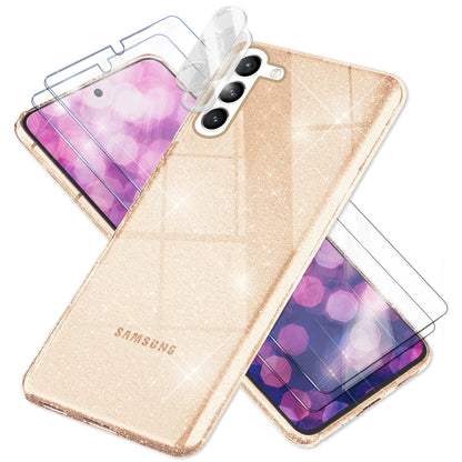 NALIA Glitzerhülle für Samsung Galaxy S23 – Funkelndes Silikon Case – DAZZLIN (Transparent & Stoßfest) – Marke aus Berlin