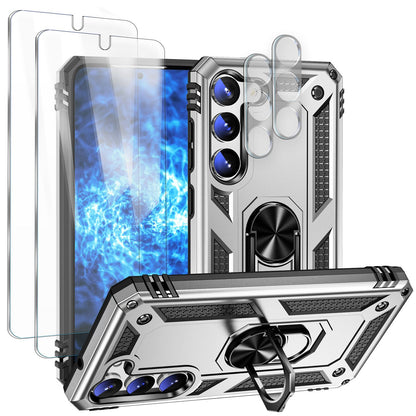 NALIA Panzerhülle für Samsung Galaxy S23 Plus – Ring-Ständer 360° & Magnet-Halterung Kompatibel – RINGDEFEND (Stoßfestes Outdoor Case) – Marke aus Berlin