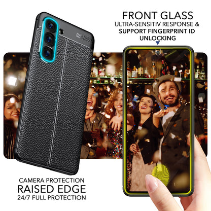NALIA Leder-Optik Silikon Case für Samsung Galaxy S23 Plus – Griffig & Matt – BARRON Handyhülle (Anti-Fingerprint, Stoßfest & Robust) – Marke aus Berlin