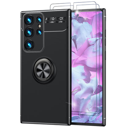 NALIA Ringhülle für Samsung Galaxy S23 Ultra – Ring-Ständer 360° & für Magnet-Halter – GRIP360 (Mattiertes Silikon Case) – Marke aus Berlin