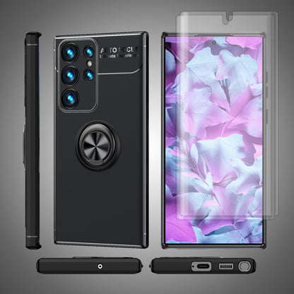 NALIA Ringhülle für Samsung Galaxy S23 Ultra – Ring-Ständer 360° & für Magnet-Halter – GRIP360 (Mattiertes Silikon Case) – Marke aus Berlin