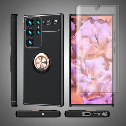 NALIA Ringhülle für Samsung Galaxy S23 Ultra – Ring-Ständer 360° & für Magnet-Halter – GRIP360 (Mattiertes Silikon Case) – Marke aus Berlin