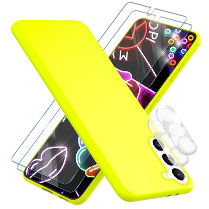 NALIA Neon Silikonhülle für Samsung Galaxy S23 Plus – Soft-Touch & Signal-Neon – NEONSHOCK (Matte Schutzhülle) – Marke aus Berlin