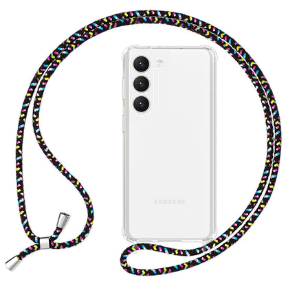 NALIA Handykette für Samsung Galaxy S23 Plus – Transparentes Hybrid-Case & Band – HANGIT PRO (Anti-Gelb Rückseite & Verstellbar) – Marke aus Berlin