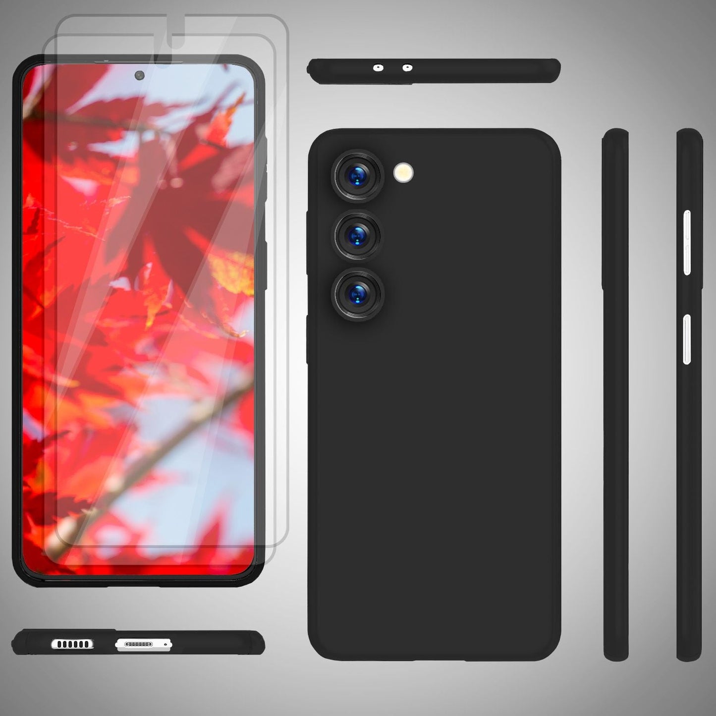 NALIA Ultra Slim Hardcase für Samsung Galaxy S23 Plus – Matt & 0.3mm Dünn – PHANTOM (Dünnes Cover & Kamera-Vollschutz) – Marke aus Berlin