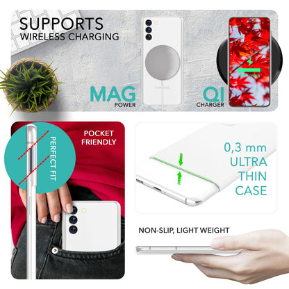 NALIA Ultra Slim Hardcase für Samsung Galaxy S23 Plus – Matt & 0.3mm Dünn – PHANTOM (Dünnes Cover & Kamera-Vollschutz) – Marke aus Berlin