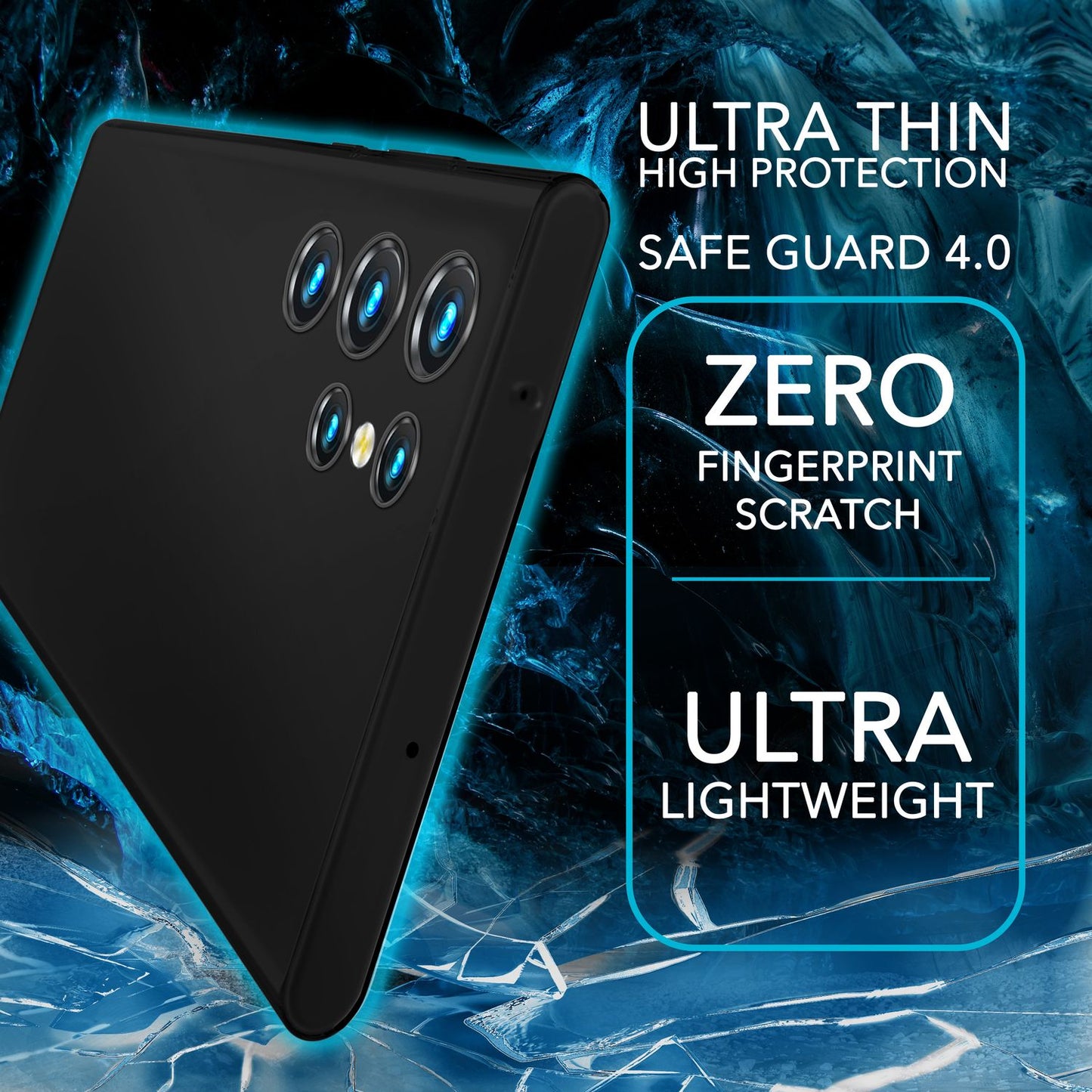 NALIA Ultra Slim Hardcase für Samsung Galaxy S23 Ultra – Matt & 0.3mm Dünn – PHANTOM (Dünnes Cover & Kamera-Vollschutz) – Marke aus Berlin