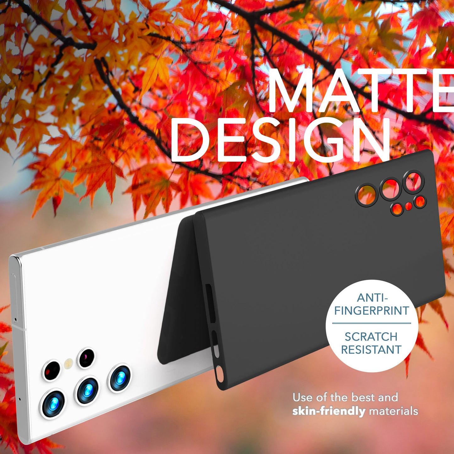 NALIA Ultra Slim Hardcase für Samsung Galaxy S23 Ultra – Matt & 0.3mm Dünn – PHANTOM (Dünnes Cover & Kamera-Vollschutz) – Marke aus Berlin