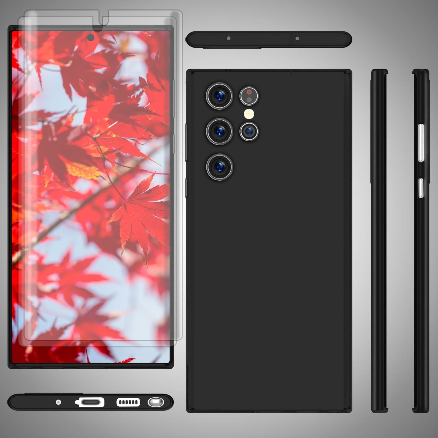 NALIA Ultra Slim Hardcase für Samsung Galaxy S23 Ultra – Matt & 0.3mm Dünn – PHANTOM (Dünnes Cover & Kamera-Vollschutz) – Marke aus Berlin