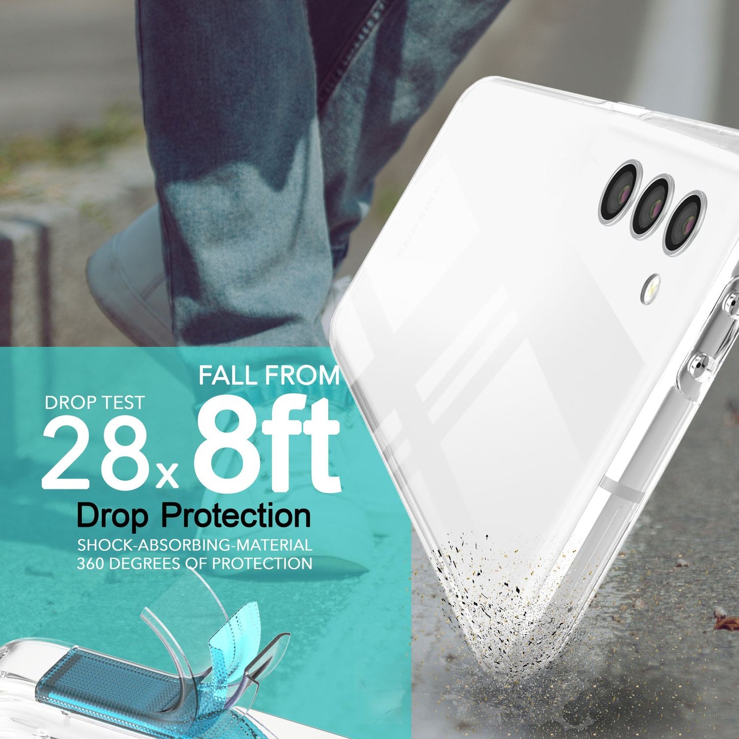 NALIA 360° Hülle für Samsung Galaxy S23 Plus – Vorne & Hinten Schutz – 360GUARD (Full-Body Case) – Marke aus Berlin