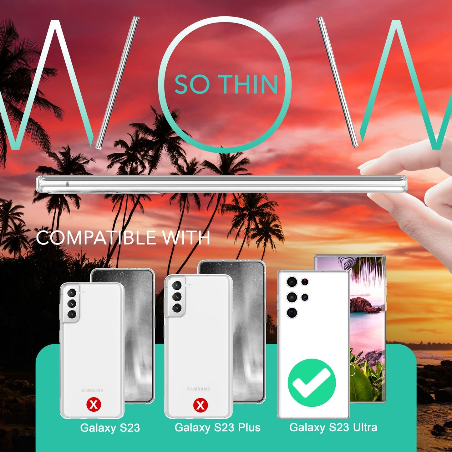 NALIA 360° Hülle für Samsung Galaxy S23 Ultra – Vorne & Hinten Schutz – 360GUARD (Full-Body Case) – Marke aus Berlin