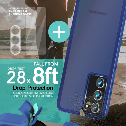 NALIA Matte Handyhülle für Samsung Galaxy S23 – Stoßfester Silikon-Rahmen & Semi-Transparent – FUZION (Anti-Fingerprint Case) – Marke aus Berlin