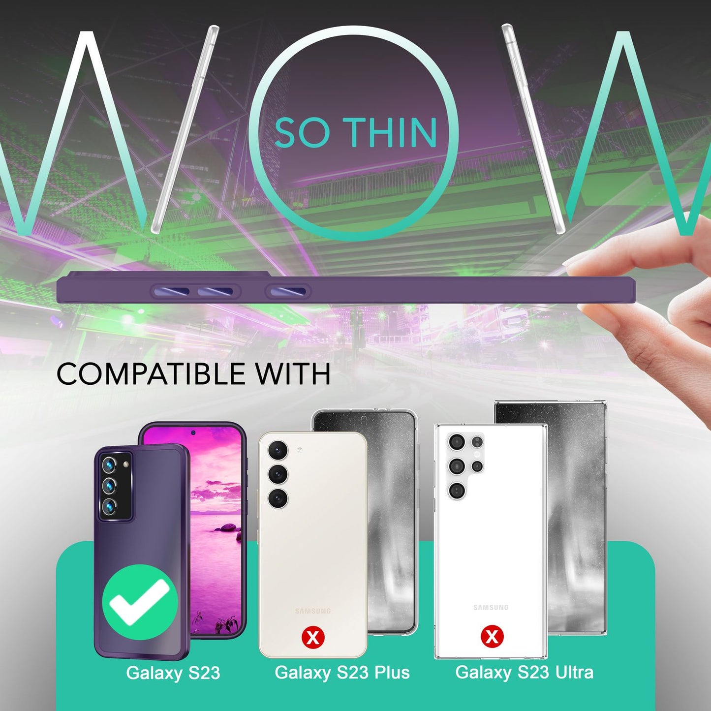 NALIA Matte Handyhülle für Samsung Galaxy S23 – Stoßfester Silikon-Rahmen & Semi-Transparent – FUZION (Anti-Fingerprint Case) – Marke aus Berlin