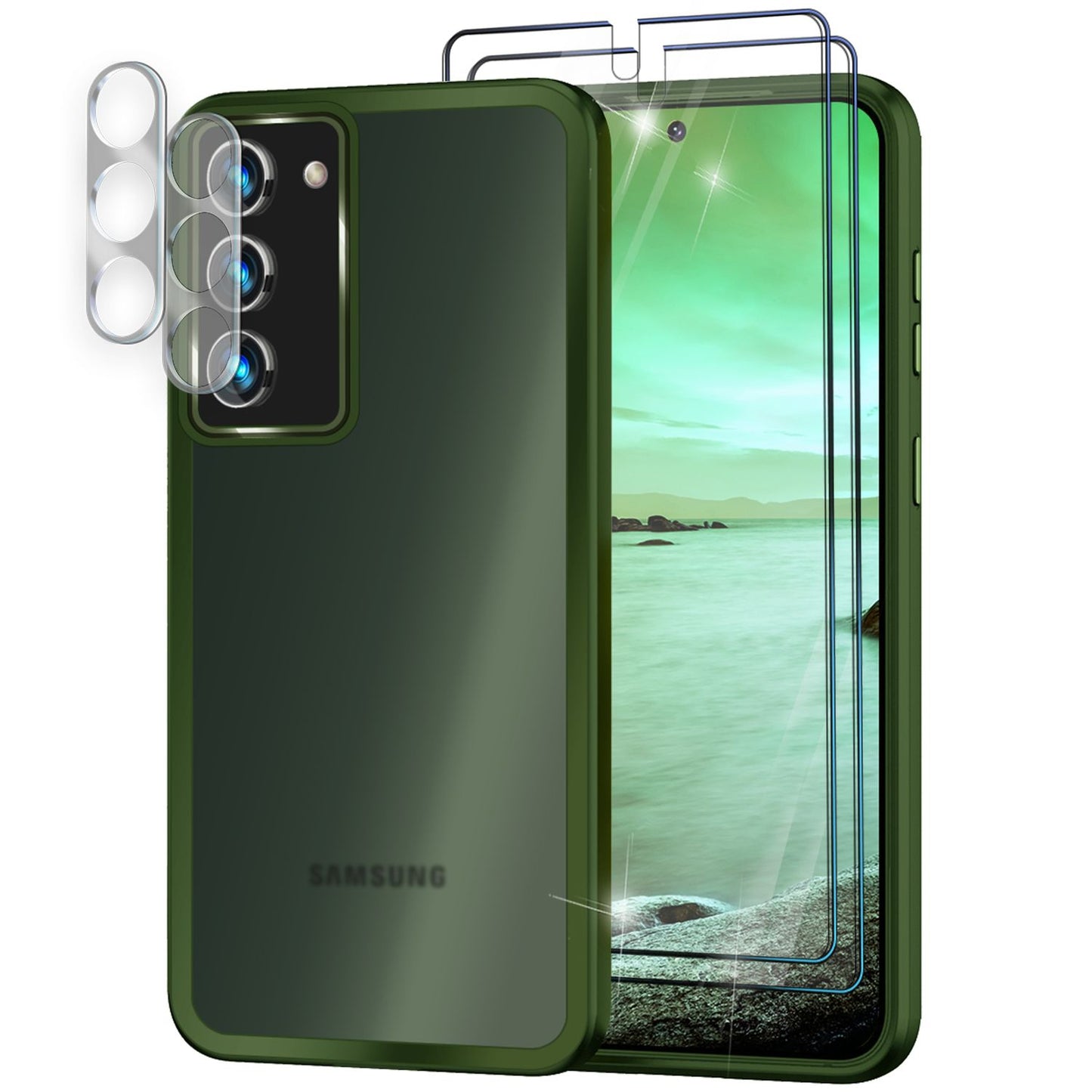 NALIA Matte Handyhülle für Samsung Galaxy S23 Plus – Stoßfester Silikon-Rahmen & Semi-Transparent – FUZION (Anti-Fingerprint Case) – Marke aus Berlin