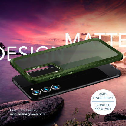 NALIA Matte Handyhülle für Samsung Galaxy S23 Plus – Stoßfester Silikon-Rahmen & Semi-Transparent – FUZION (Anti-Fingerprint Case) – Marke aus Berlin