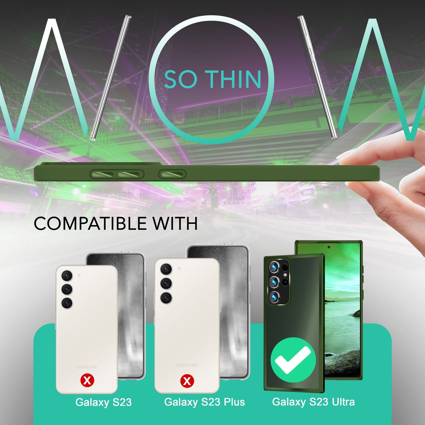 NALIA Matte Handyhülle für Samsung Galaxy S23 Ultra – Stoßfester Silikon-Rahmen & Semi-Transparent – FUZION (Anti-Fingerprint Case) – Marke aus Berlin