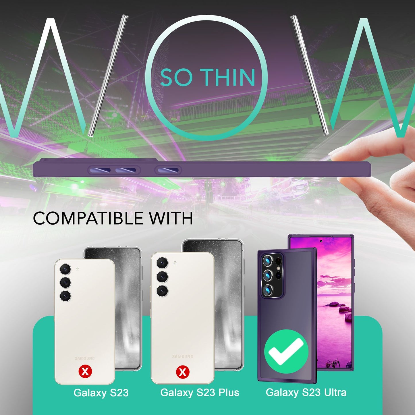 NALIA Matte Handyhülle für Samsung Galaxy S23 Ultra – Stoßfester Silikon-Rahmen & Semi-Transparent – FUZION (Anti-Fingerprint Case) – Marke aus Berlin