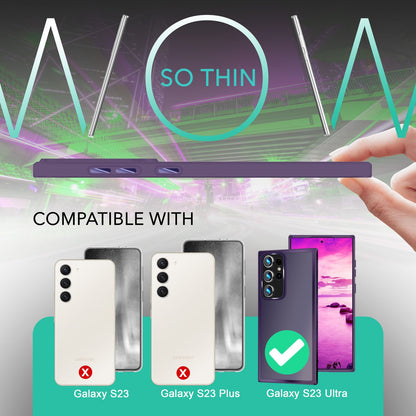 NALIA Matte Handyhülle für Samsung Galaxy S23 Ultra – Stoßfester Silikon-Rahmen & Semi-Transparent – FUZION (Anti-Fingerprint Case) – Marke aus Berlin