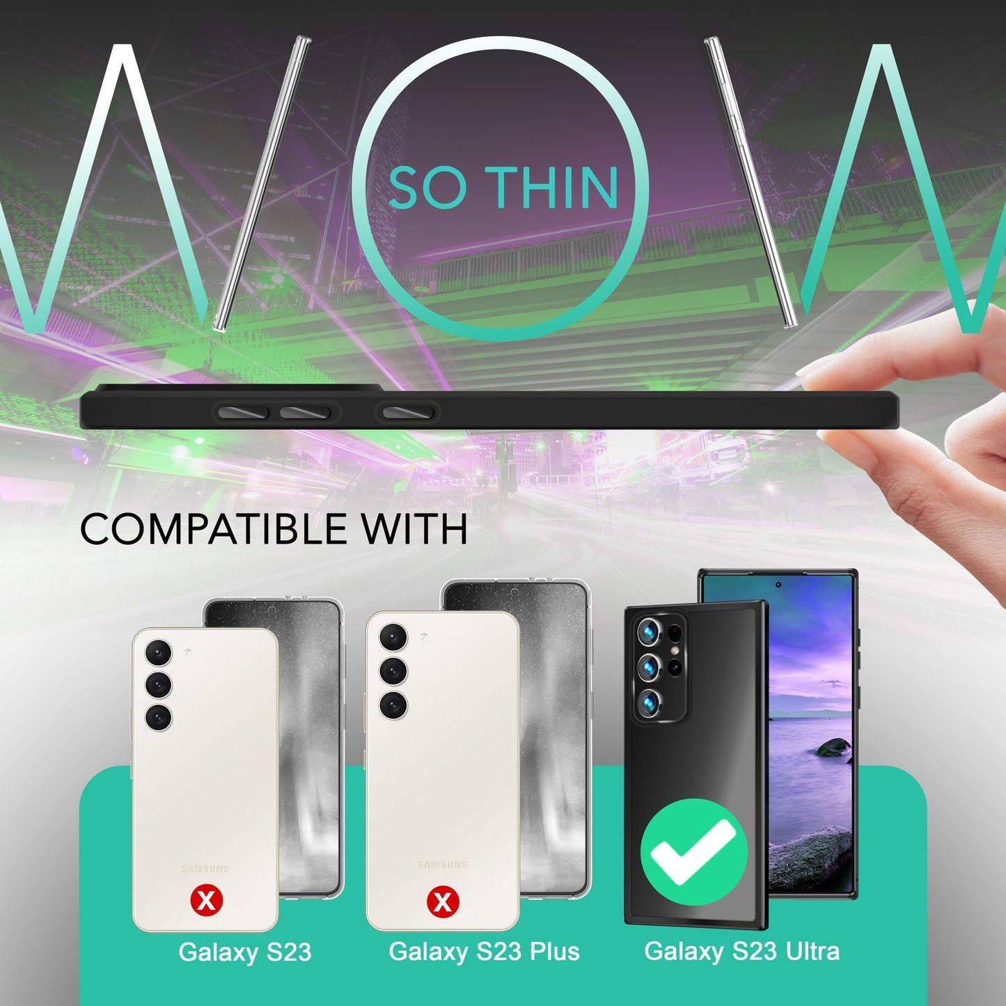 NALIA Matte Handyhülle für Samsung Galaxy S23 Ultra – Stoßfester Silikon-Rahmen & Semi-Transparent – FUZION (Anti-Fingerprint Case) – Marke aus Berlin