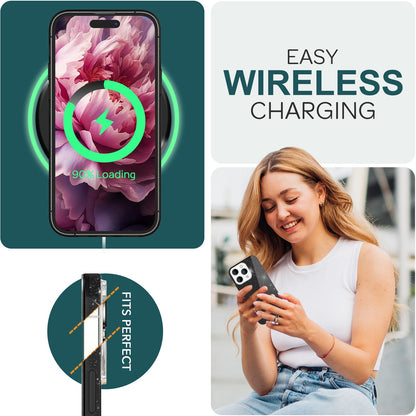 NALIA Glitzerhülle für iPhone 15 Pro – Funkelnder Glitzer-Look & Grip – SHINEPOP (Silikon Case) – Marke aus Berlin