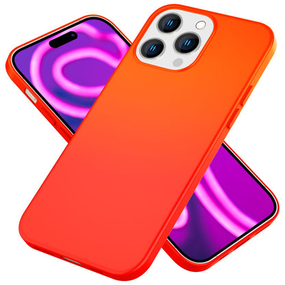 NALIA Neon Silikonhülle für iPhone 15 Pro – Soft-Touch & Signal-Neon – NEONSHOCK (Matte Schutzhülle) – Marke aus Berlin