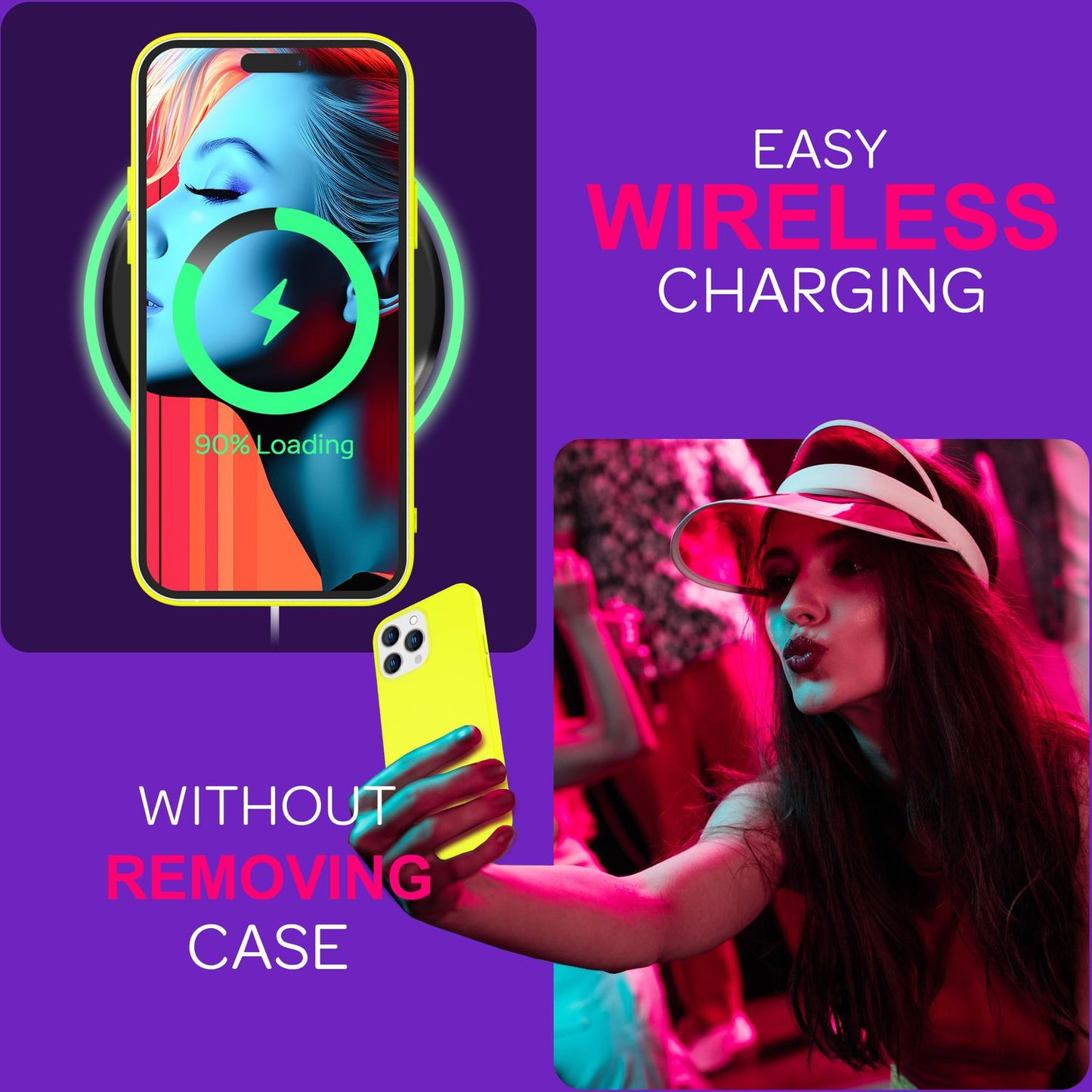 NALIA Neon Silikonhülle für iPhone 15 Pro Max – Soft-Touch & Signal-Neon – NEONSHOCK (Matte Schutzhülle) – Marke aus Berlin