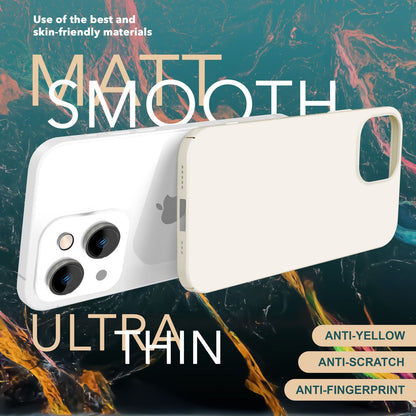 NALIA Ultra Slim Hardcase für iPhone 15 – Anti-Fingerabdruck & 0.5mm Dünn – PUREFIT (Matt & Leicht) – Marke aus Berlin