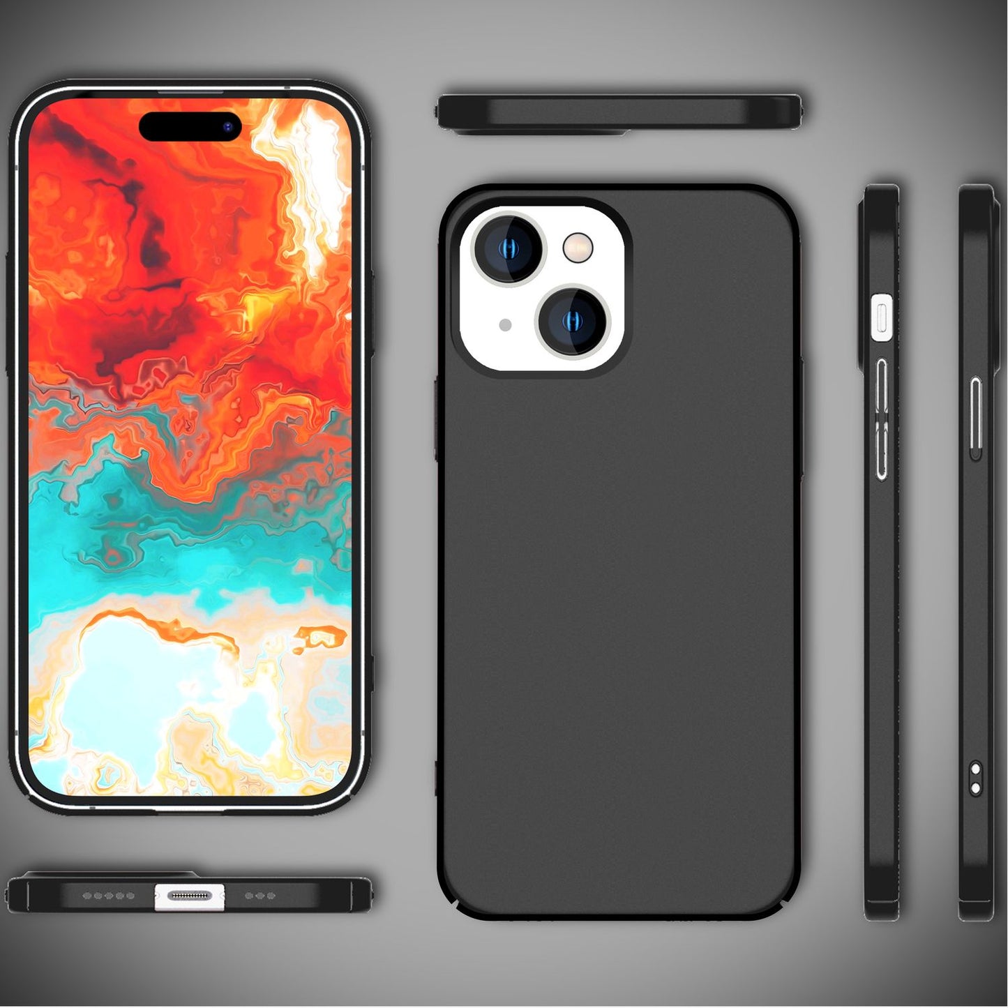 NALIA Ultra Slim Hardcase für iPhone 15 Plus – Anti-Fingerabdruck & 0.5mm Dünn – PUREFIT (Matt & Leicht) – Marke aus Berlin