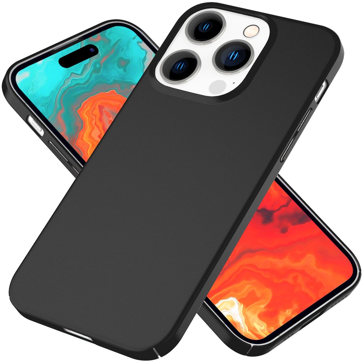 NALIA Ultra Slim Hardcase für iPhone 15 Pro – Anti-Fingerabdruck & 0.5mm Dünn – PUREFIT (Matt & Leicht) – Marke aus Berlin