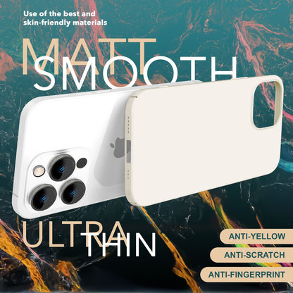 NALIA Ultra Slim Hardcase für iPhone 15 Pro – Anti-Fingerabdruck & 0.5mm Dünn – PUREFIT (Matt & Leicht) – Marke aus Berlin