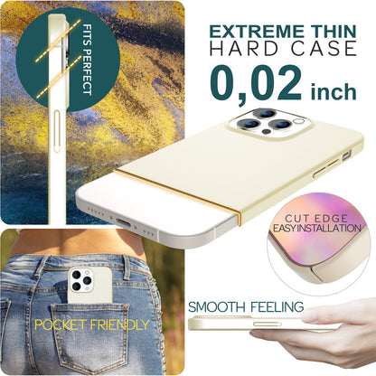 NALIA Ultra Slim Hardcase für iPhone 15 Pro – Anti-Fingerabdruck & 0.5mm Dünn – PUREFIT (Matt & Leicht) – Marke aus Berlin