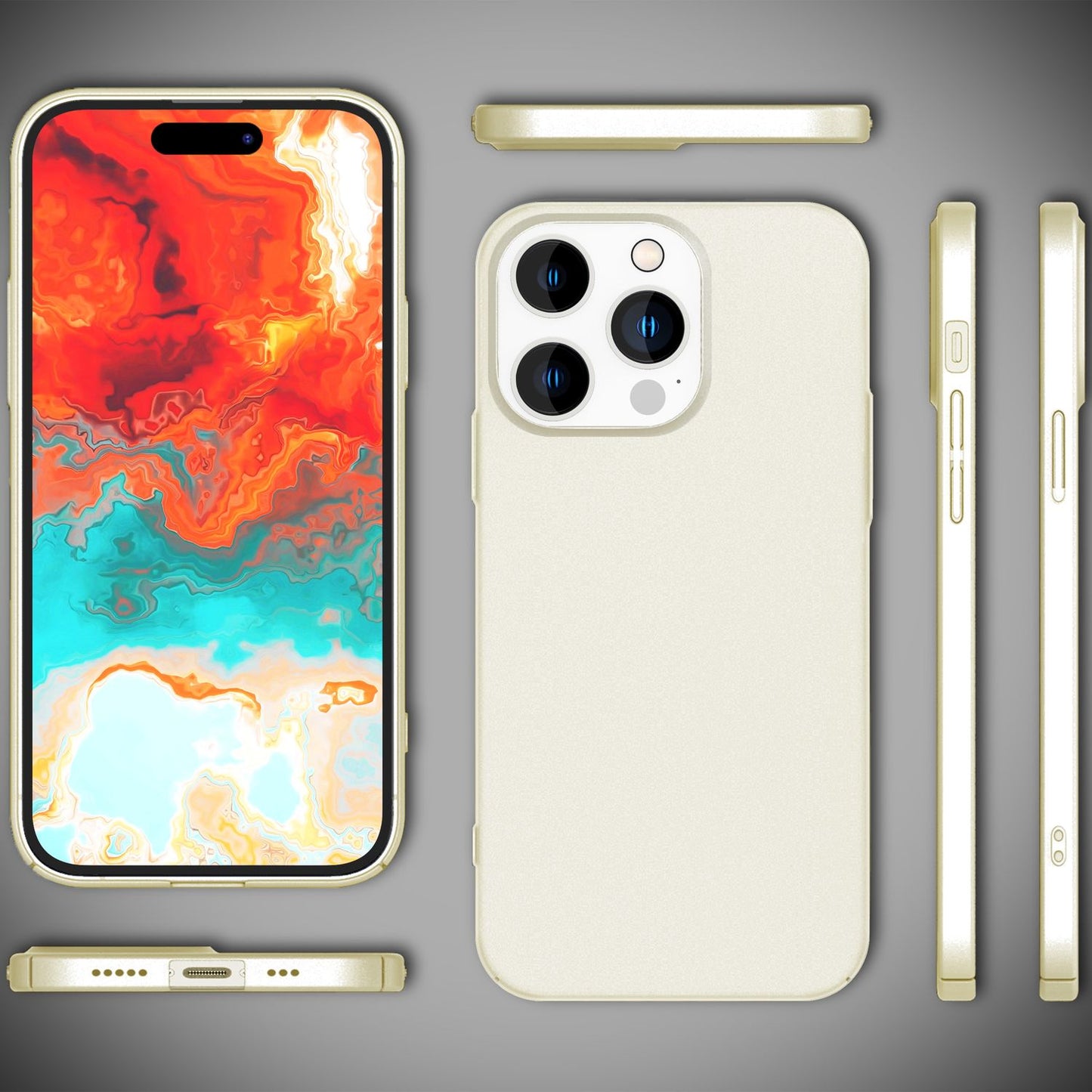 NALIA Ultra Slim Hardcase für iPhone 15 Pro Max – Anti-Fingerabdruck & 0.5mm Dünn – PUREFIT (Matt & Leicht) – Marke aus Berlin