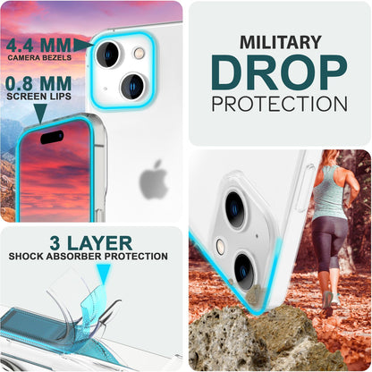 NALIA Ultra Slim Hardcase für iPhone 15 Plus – Matt-Transparent & 0.3mm Dünn – PHANTOM (Dünnes Cover & Kamera-Vollschutz) – Marke aus Berlin
