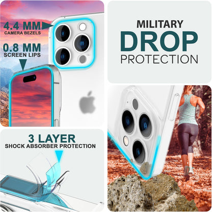 NALIA Ultra Slim Hardcase für iPhone 15 Pro Max – Matt-Transparent & 0.3mm Dünn – PHANTOM (Dünnes Cover & Kamera-Vollschutz) – Marke aus Berlin