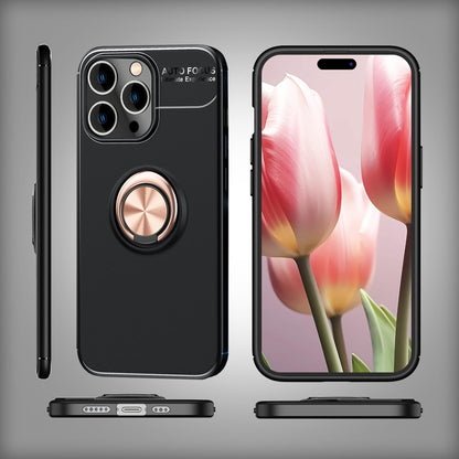 NALIA Ringhülle für iPhone 15 Pro Max – Ring-Ständer 360° & für Magnet-Halter – GRIP360 (Mattiertes Silikon Case) – Marke aus Berlin